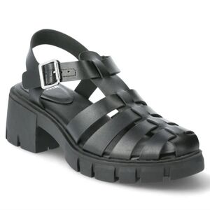Madden NYC Women's Black Chunky Sandals